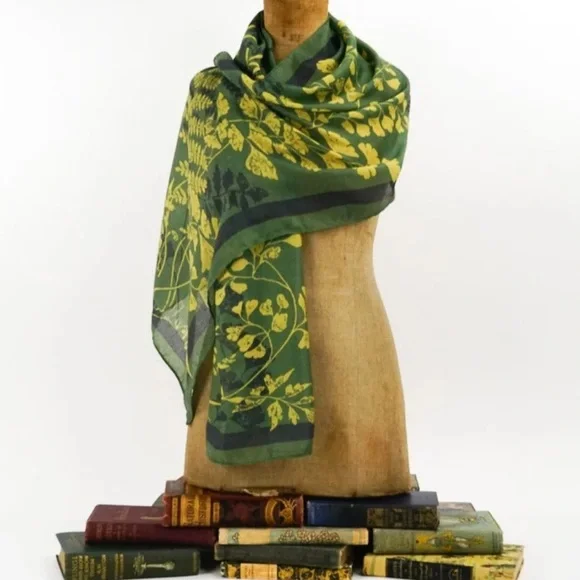 “Ferns” Heading Prints Scarf - Picture 6 of 8